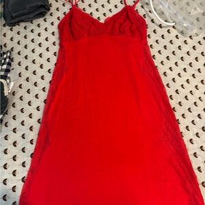 Cosabella Vibrant Red Lace Chemise